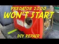 Harbor Freight Predator 2000 generator inverter won t start
