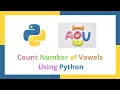 Count Number of Vowels in Python 100 python programs 2021