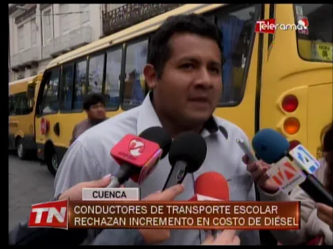 Conductores de transporte escolar rechazan incremento en costo de diésel