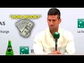 Reporter Asked Djokovic About his Earnings his Response was Brilliant