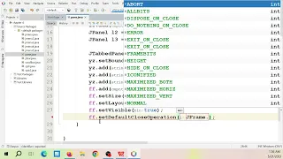 Java Swing JTabbedPane