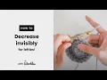 Left-handed How to decrease invisibly dec in amigurumi