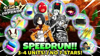 SOLO SPEEDRUN World 2 Raids Marathon ft Dark Johnny Joestar All Star Tower Defense Roblox