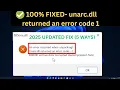 Fix an error occurred when unpacking unarc.dll returned an error code 1 error archive data corrupted