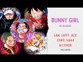 Download Lagu Law, Luffy, Ace, Zoro, Sanji - Bunny Girl (AI Cover)