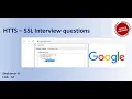 How HTTPS works HTTPS SSL Interview Questions and Answers