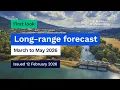Climate and water long-range forecast issued 12 February 2026