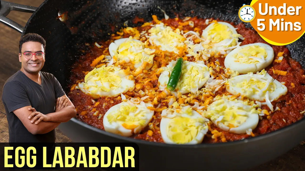 Egg Lababdar Recipe   How To Make Anda Lababdar In 5 Minutes   Easy Egg Recipe By Varun Inamdar
