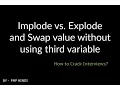 Implode and Explode in PHP