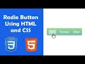 Radio Button using HTML and CSS Design 1