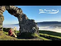 'Myfanwy' - Welsh folk song - on Harp and Clarinet. photo: Harp at Dinas Brân, Llangollen