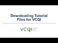 Download tutorial files for VCQI