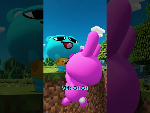 Ayuda a SKY a salvar a Pinki! Dibujos animados de Sky Minecraft #shorts #animation