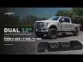 Skar Dual 12 Ported Subwoofer Enclosure for 2017-UP Ford Super Duty Super Crew Cab Models