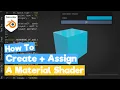 Blender Python Tutorial How to create and assign a Material Shader learn python for beginners