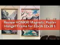 Review HONKKI Magnetic Poster Hanger Frame for 12x16 12x18 12x12 Movie Music Posters Wall Art 2 Pac