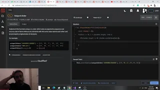 Unique In Order CodeWars 6kyo Kata