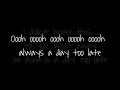 Always a Day Too Late - Claude Kelly (w/lyrics)