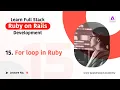 For Loop in Ruby