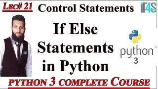 Python Tutorial in Urdu Hindi If Else Statement in Python Selection Structures in Python