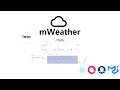 mWeather project react material-ui echart rapidapi