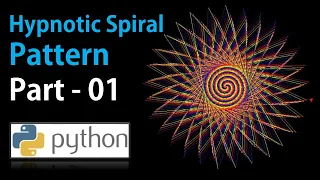 Hypnotic Spiral Pattern using Turtle Graphic in Python - Part 01