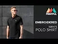 Embroidered men s polo shirt Printful showcase