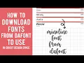 How To Download Fonts from Dafont to Cricut Design Space on a Mac