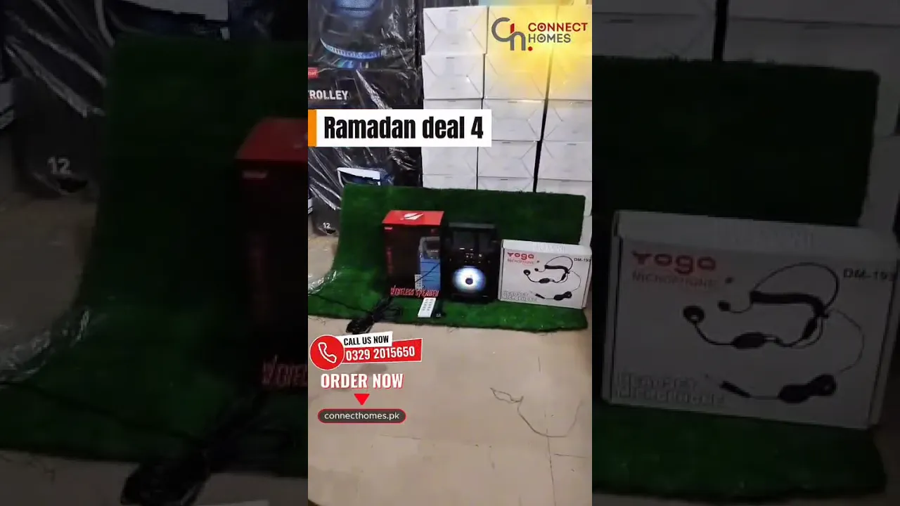 Ramzan Special Deal #4: KTS-1085 4" Portable Wireless Speaker + Yoga DM-193 Professional Headset Microphone