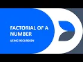 Java Program to Find Factorial of a Number using Recursion Learn With Anthony