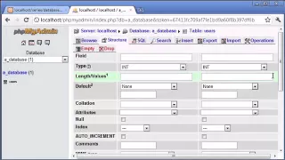 Beginner PHP Tutorial 112 phpMyAdmin Part 3