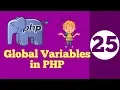 25-Global variables in PHP HINDI GLOBALS superglobal in php Hindi