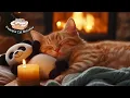 Download Lagu Calming Music for Cats with Cozy Ambience, Soothing Piano Stress Relief 🎵  | Fireplace 🔥