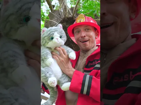 Kids Learn to Rescue a Cat Like Firefighters!