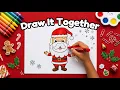Turn Number 5 into Santa Claus Easy Drawing Tutorial