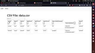 Csv upload Csv reader using node js and ejs coding ninja