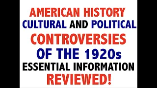 Roaring Twenties Big Ideas Reviewed APUSH Topic 7 8