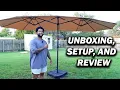 GDPFN 15FT Large Patio Umbrella W Base Review Best Patio Umbrellas On Amazon 2025