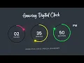 Amazing Working Digital Clock using Html CSS SVG Javascript Simple Javascript Project