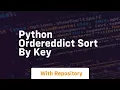 python ordereddict sort by key
