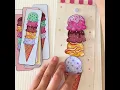 3-in-1 Ice Cream Activity Printable Matching Building Game for Kids Preschool DIY
