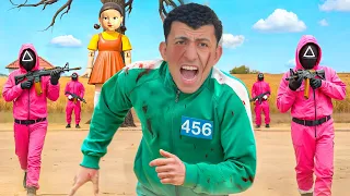 لما تلعب لعبة الحبار في الحياة الحقيقيه مع العائله محمد عماد 