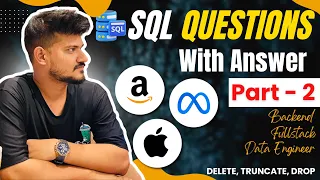L02 DELETE TRUNCATE AND DROP TABLE SQL Interview Series
