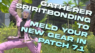 Gatherer Spiritbonding in FFXIV 7 1 Get Materia for your NEW GEAR FFXIV Dawntrail