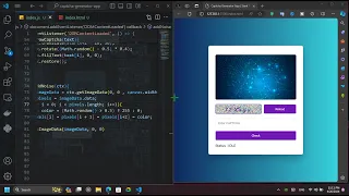 ASMR Programing Captcha Generator App with HTML CSS and JavaScript