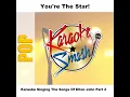 Someone Saved My Life Tonight (karaoke-Version) As Made Famous By: Elton John