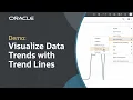 How to Add Trend Lines to a Visualization in Oracle Fusion Data Intelligence