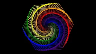 How to make Rainbow Benzene in python Pycharm