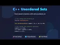 C Unordered Sets Hash-Based Containers for Beginners