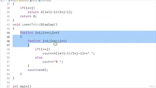 009 Let s Code Lower Triangular Matrix in C